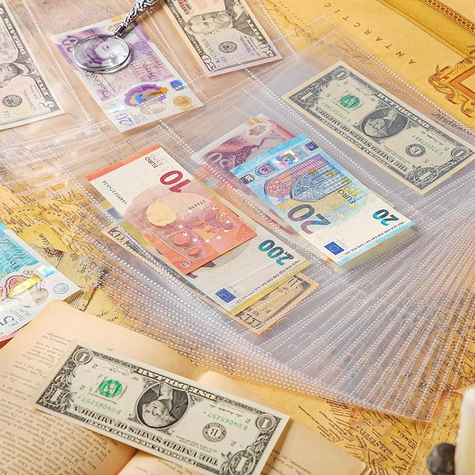 150 Pockets Archival Banknote Pages – 50 Sheets Acid-Free Currency Protector - Image 5