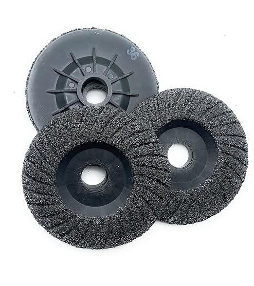 SIGNI 5 Pack SiC Plastic Back Grinding Wheel for Granite/Marble/Concrete and Glasses (4.5 INCH, 36 GRIT)