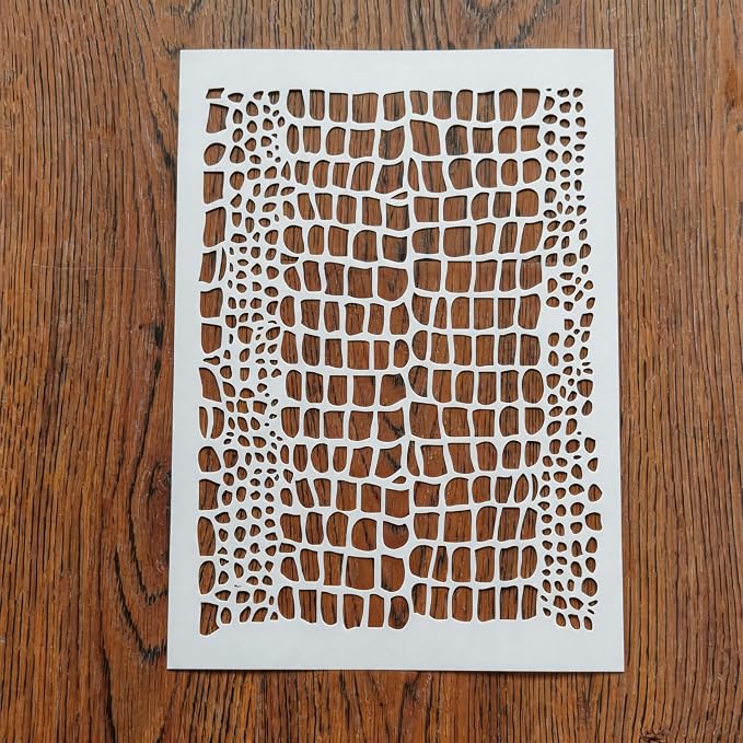 TIAMECH A4 Reusable Crocodile Skin Stencil - Image 3