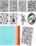 FIVEIZERO 8 Pcs Embossing Folders by FIVEIZERO