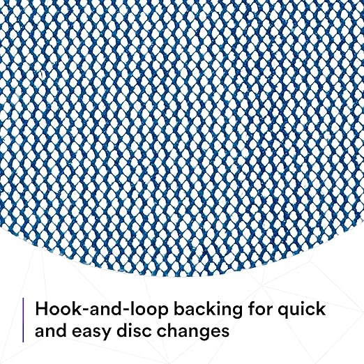 3M Xtract Net Disc 310W, 180+, 5 in, Die 500X, Pack of 50 Hook and Loop Sanding Discs, Virtually Dust-Free, Value Option for Metal, Wood, Composites, Stock Removal, and Fine Finishing