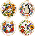 Zhenqing 4 Pack Bird Cross Stitch Kit by ZhenqingHomeFlagship