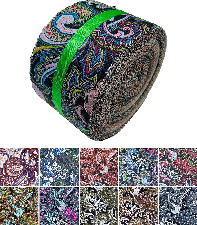 40 Strip Jelly Roll Fabric Strips - Image 3
