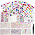 8497 Pcs Gem Stickers Rhinestone Stickers Self-Adhesive Rhinestones Acrylic by Bringsparkletoeverydaylife