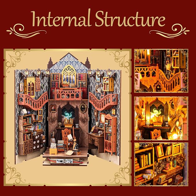 Book Nook DIY Miniature House Kit Adult Gift - Image 4