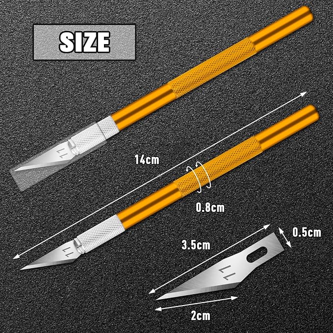 DIYSELF 2 Pack Exacto Knife Set, Precision Knife - Image 5