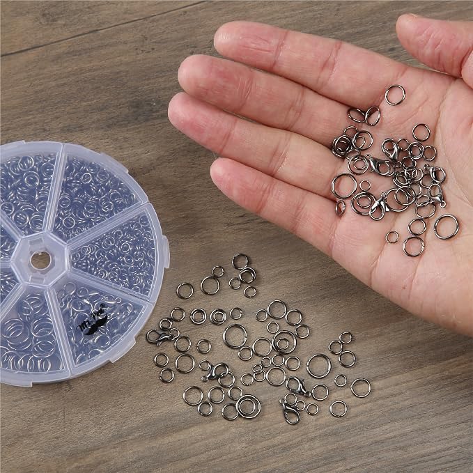 Mr. Pen- Open Jump Rings Set, 6 Assorted Sizes, Jewelry Making Findings - Image 7