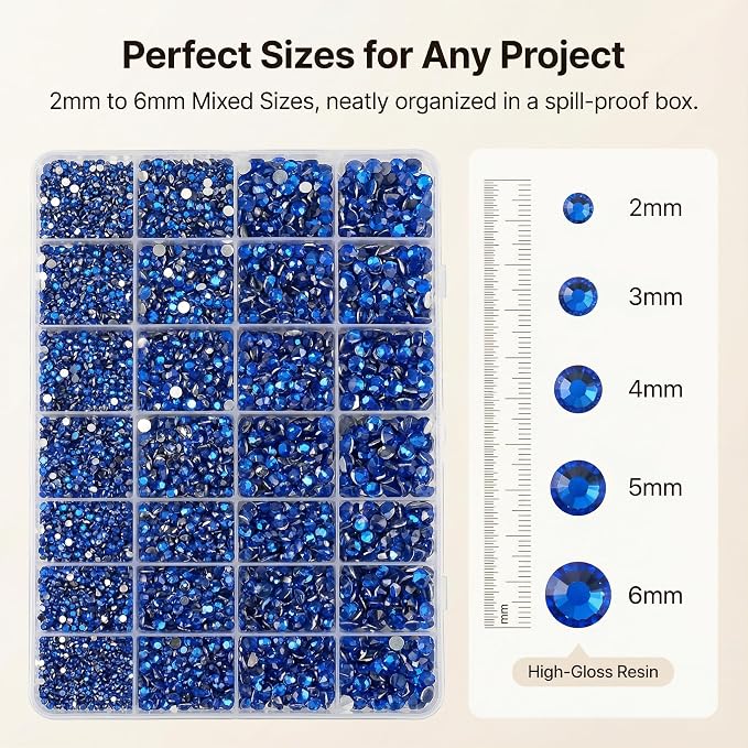 36000Pcs Royal Blue Rhinestones - Image 3