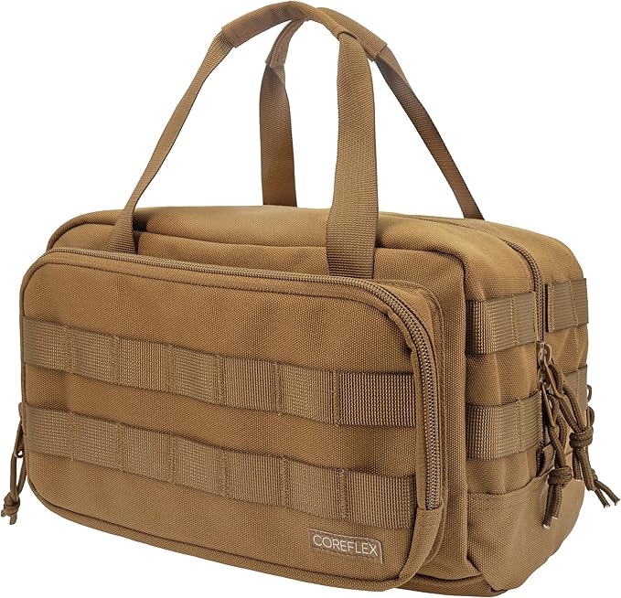 COREFLEX 12-Inch Heavy Duty Tool Bag, Tactical Gear Range EDC Bag for cars, Multi-Purpose Work Mechanics, Electrician, Carpenters, Builders, Plumbers 12'' X 7'' (Coreflex-Tac-01)