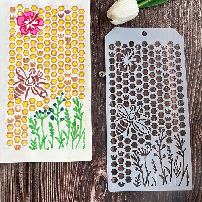 Texture Stencils for Painting, Nature Inspired Patterns - Image 8