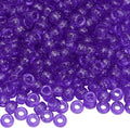 1000Pcs Pony Beads Bracelet 9mm Purple Glitter Plastic Barrel Pony Beads by Auvoua