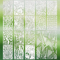 Geometric Texture Stencils for Crafts Reusable 16Pcs Stencils | DIY Art by Unknown
