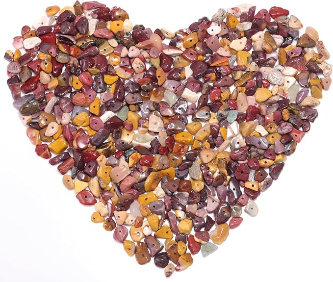 200 Pcs Crystal Chip Beads for Jewelry Making 5-8mm Yellow Jasper | Natural - Image 2