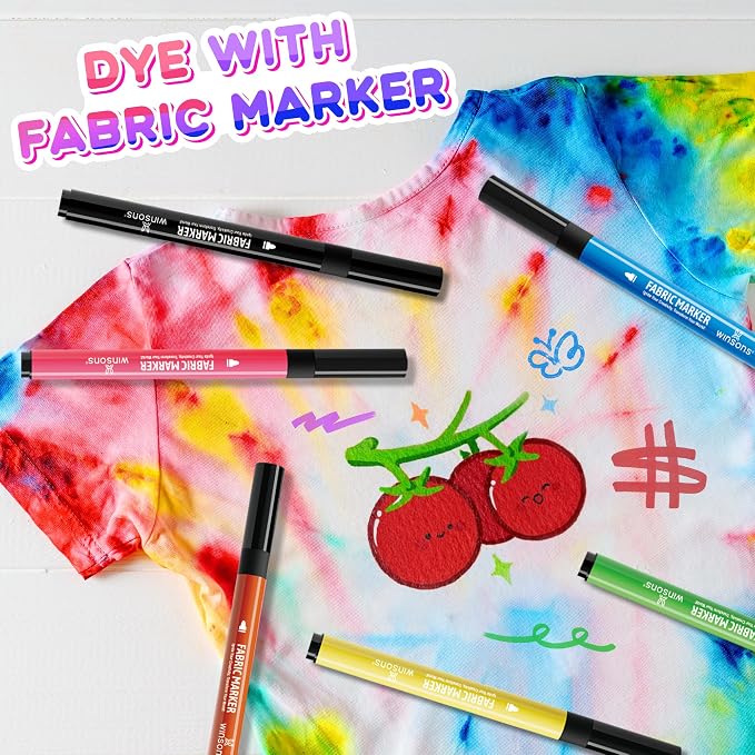 16-Color Tie Dye Kit for Kids & Adults – Includes Fabric Markers, Pre-Filled - Image 5