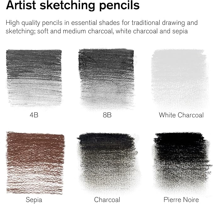 Winsor & Newton Studio Collection Artist Pencils, Sketching Pencils - Image 3