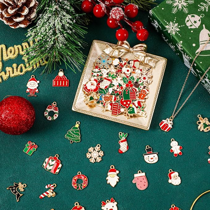 MARFOREVER 120 PCS Christmas Charms - Image 3