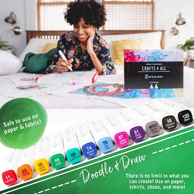 Crafts 4 All Fabric Markers for Clothes - Image 5