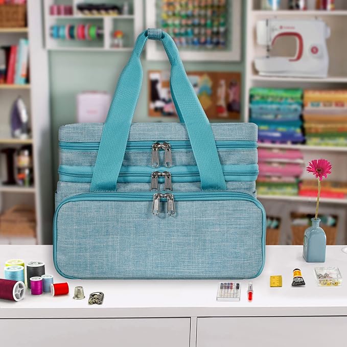 SINGER Sewing Accessories Organizer – Double Layer Portable Sewing Storage Bag - Image 5
