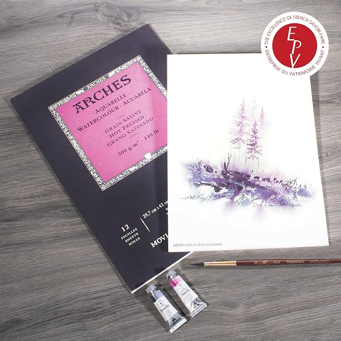 Arches Watercolor Pad 10x14 Inches 140lb/300gsm Hot Press - Image 6