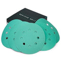 Sanding Discs 5 Inch 8 Hole Assortment - 80, 120, 150, 180, 220 Grit (10/Each) - Heavy-Duty Hook & Loop Wet Dry Film Sandpaper Discs - Sand Paper for Random Orbital Sanders - 50 Pack Box