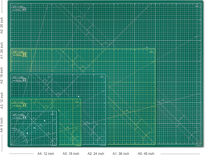 Elan Cutting Mat A0 Green, Extra Large Self Healing Cutting Mat 36 x 48 Inch - Image 5