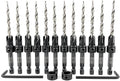 FTG USA 12 Pc #10 (3/16") Countersink Drill Bit Set for Wood with Tapered Drill Bit
