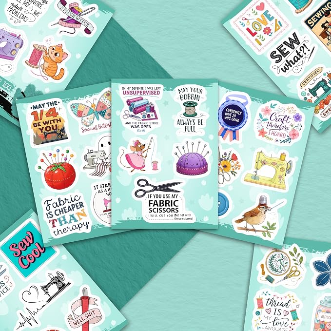 100Pcs Sewing Stickers and Decals - Image 5