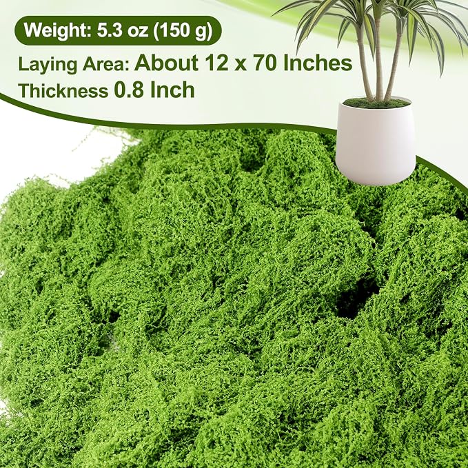 Fake Moss 5.3 oz, Artificial Moss - Image 3