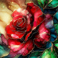 DIAMOND ART CLUB Magical Red Rose Diamond Painting Kit, Fun DIY Crafts by DIAMONDARTCLUB