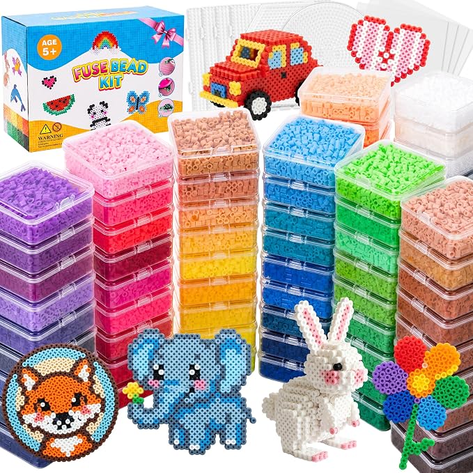 72 Colors Fuse Beads Kit by QUEFE