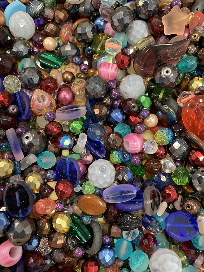 Assorted Glass Beads for Jewelry Making, DIY Lamp Work, Arts and Crafts by ModeBeads