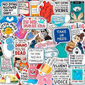 100Pcs Funny Nurse Stickers for Water Bottle, Laptop by BulbaCraft