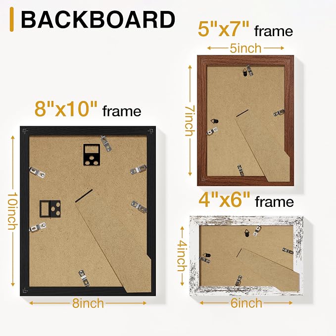 Vittanly 15 Pack Picture Frames Collage Wall Decor - Image 8
