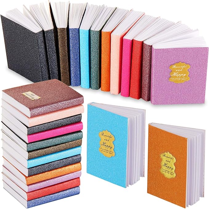 Skylety 24 Pieces 1:12 Scale Miniatures Dollhouse Books Assorted Miniatures by Skylety