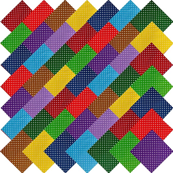 8"x8" 50pcs Cotton Fabric Squares by newamishquilt