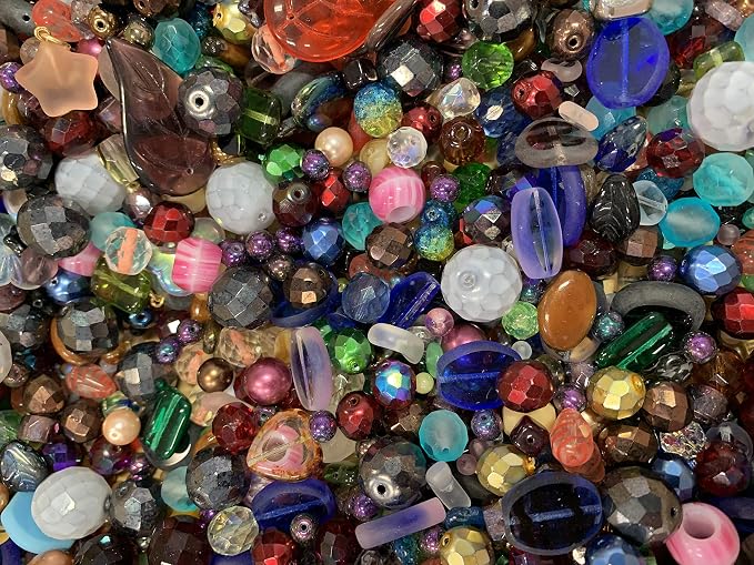One Pound Assorted Glass Beads for Jewelry Making, DIY Lamp Work, Arts and - Image 9