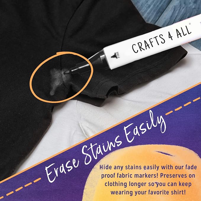 Crafts 4 All Fabric Markers for Clothes - Image 5
