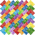 12"x12" 50pcs Cotton Fabric Squares by newamishquilt