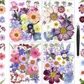 85Pcs Pressed Flowers for Crafts, DIY Art, Candle & Soap Making w/ Tweezer by HLCYGJIN