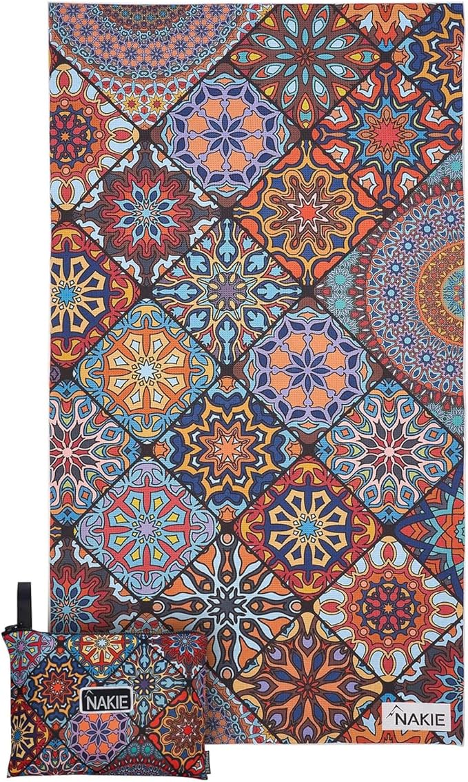 Sand Free Beach Towel, Quick Dry, Lightweight and Compact with Storage Bag, 160x90cm, Made from Recycled Bottles for Beach, Pool, Travel, Swimming and Outdoor Use