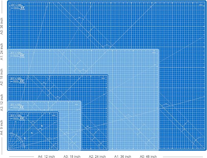 Elan Cutting Mat A0 Blue, Extra Large Self Healing Cutting Mat 36 x 48 Inch - Image 5