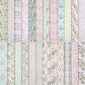 24 Sheets Scrapbook Paper Pink Vintage Floral Scrapbook Supplies | 11.4×11.4 by Prudiut