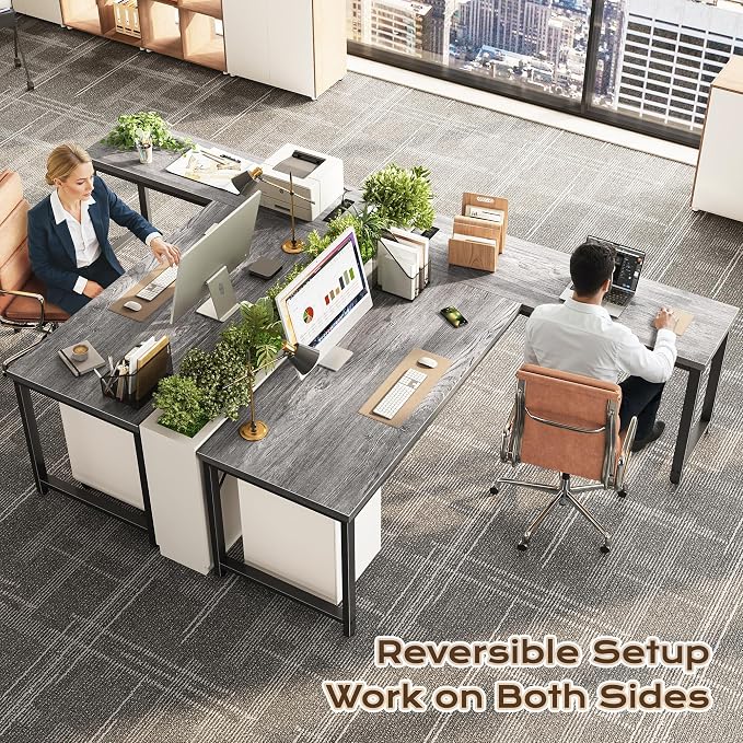 Huuger 63 Inch L Shaped Desk - Image 2