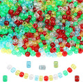 Glitter Pony Beads 1000 Pcs for Friendship Bracelets, Hair Braiding, Earrings by KAKW