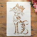 TIAMECH A4 Reusable Flower Cat Stencil by TIAMECH