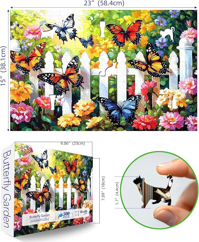 MINIWAN Butterfly Haven 500 Piece Puzzle - Image 2