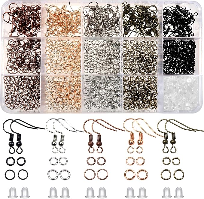 TOAOB 150pcs Hypoallergenic Earring Hooks Mixed Colors Ear Wire Hooks Earring by TOAOBTHEONEANDONLYBABY