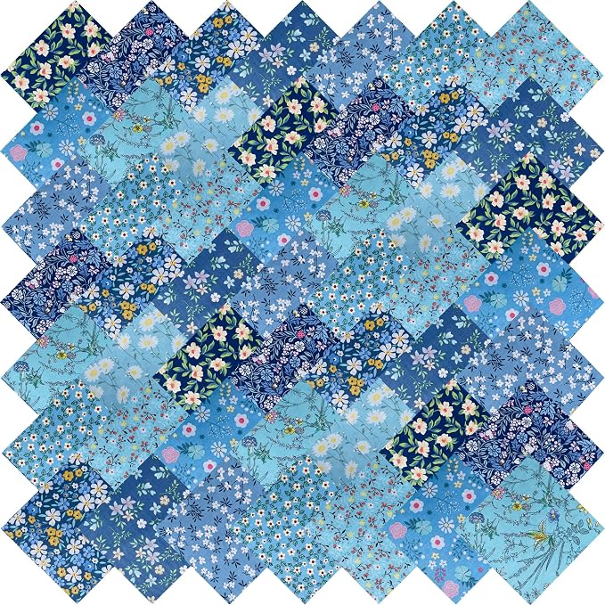 50pcs 5 x 5 inches Multicolor Cotton Fabric Bundle Squares - Image 2