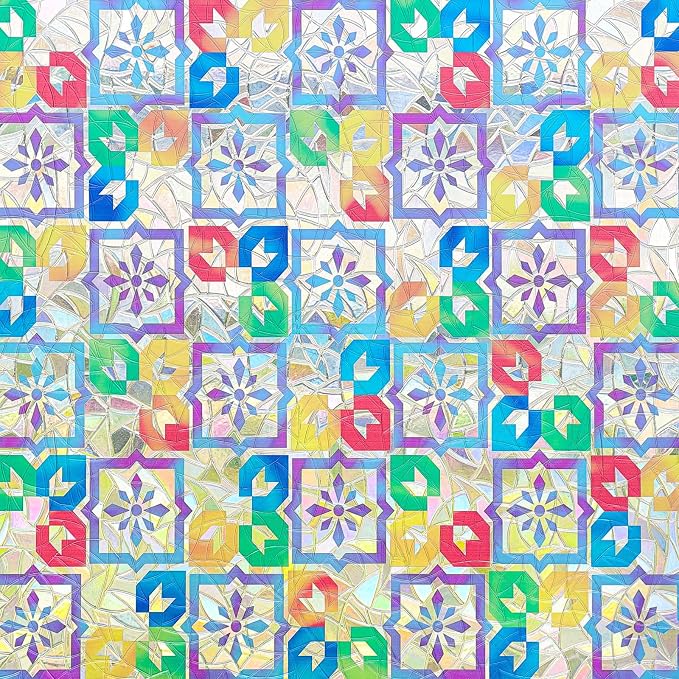 ADD.HERES Window Privacy Film, Stained Glass Decorative Static Cling, Removable - Image 2