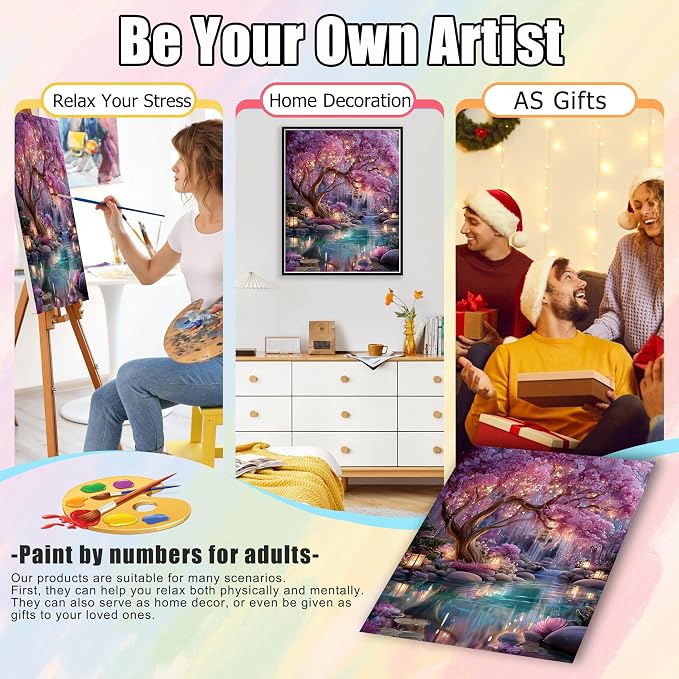 Dream Tree Paint by Numbers Kits - Image 7